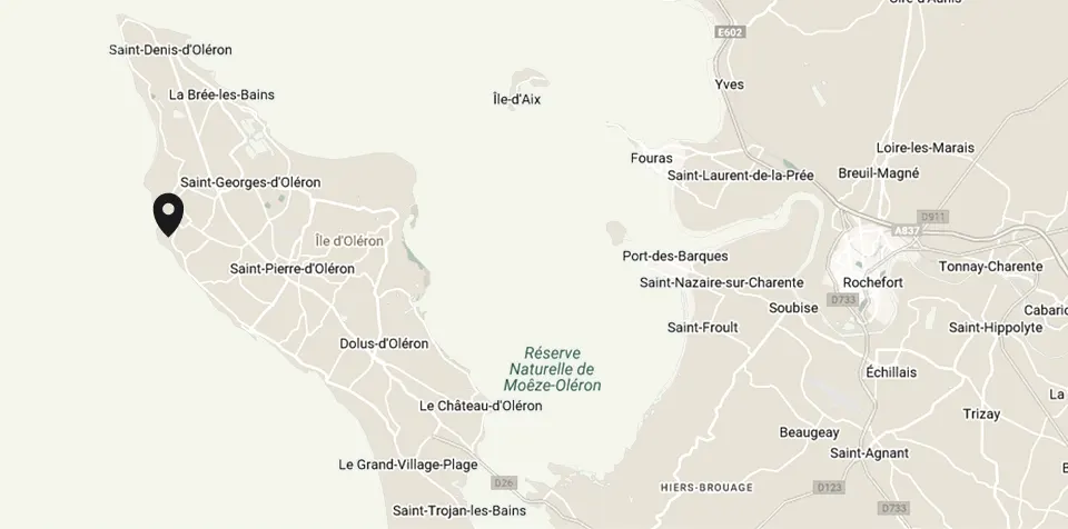 Carte de l'île d'Oléron